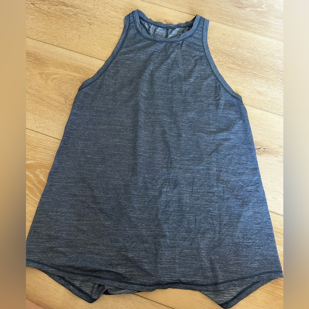 Blue Sleeveless Tank Top